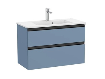 Шкаф за баня TheGap Unik Blue Matt с мивка 80